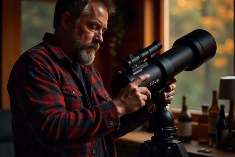 Newtonian vs Dobsonian Telescopes: What’s the Difference and Which Should You Choose? ESSLNB 400x80mm Refractor Telescope in use